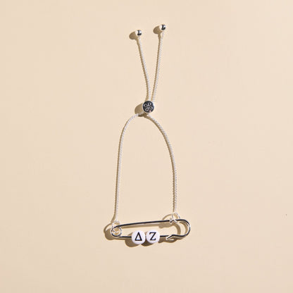 Delta Zeta Sorority Safety Pin Bracelet - Officially Licensed