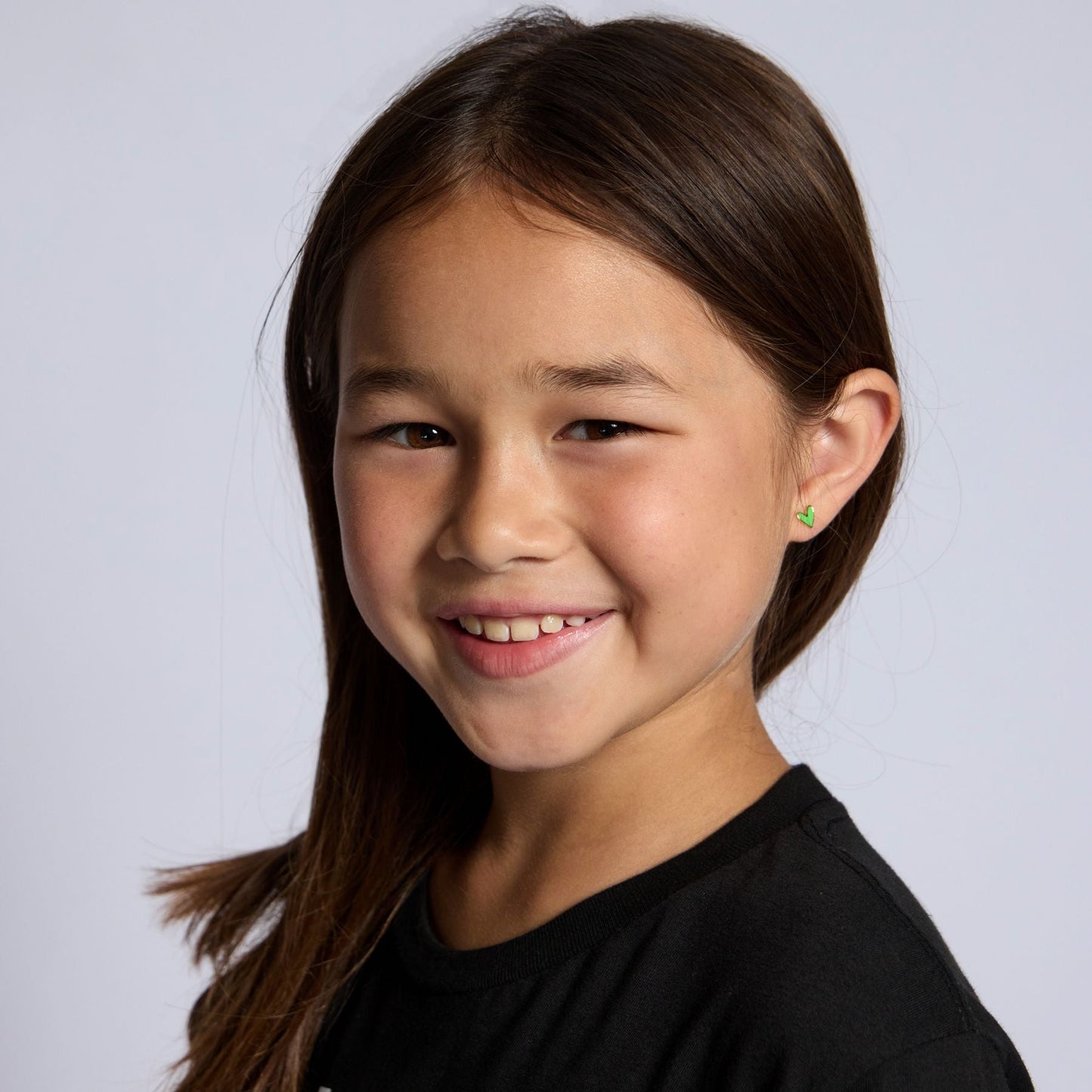 Electric Green Sweetheart Studs