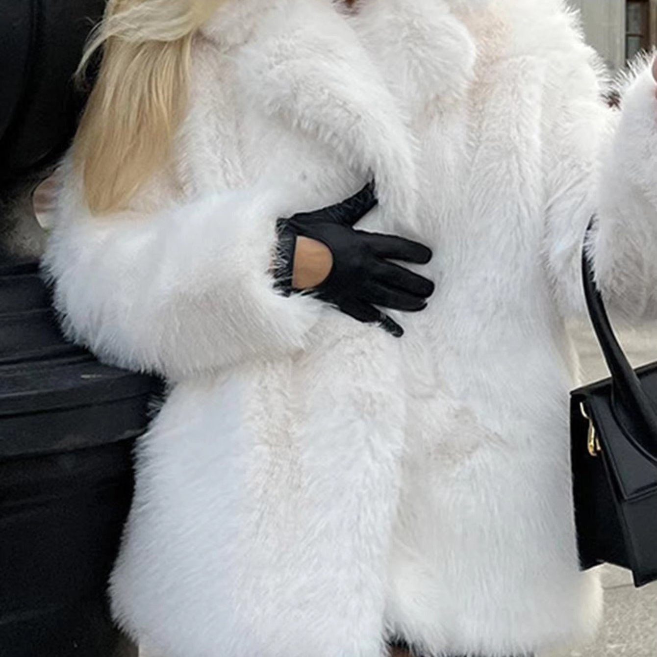 Elegant Sophisticated  Formal Wear V-neck Winter Coat