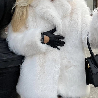 Elegant Sophisticated  Formal Wear V-neck Winter Coat