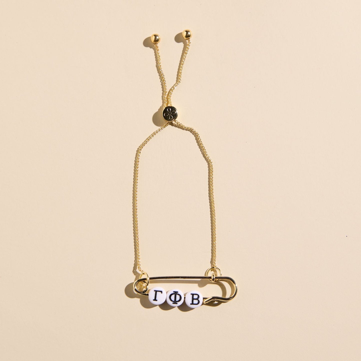 Gamma Phi Beta Sorority Safety Pin Bracelet - Officially Licensed
