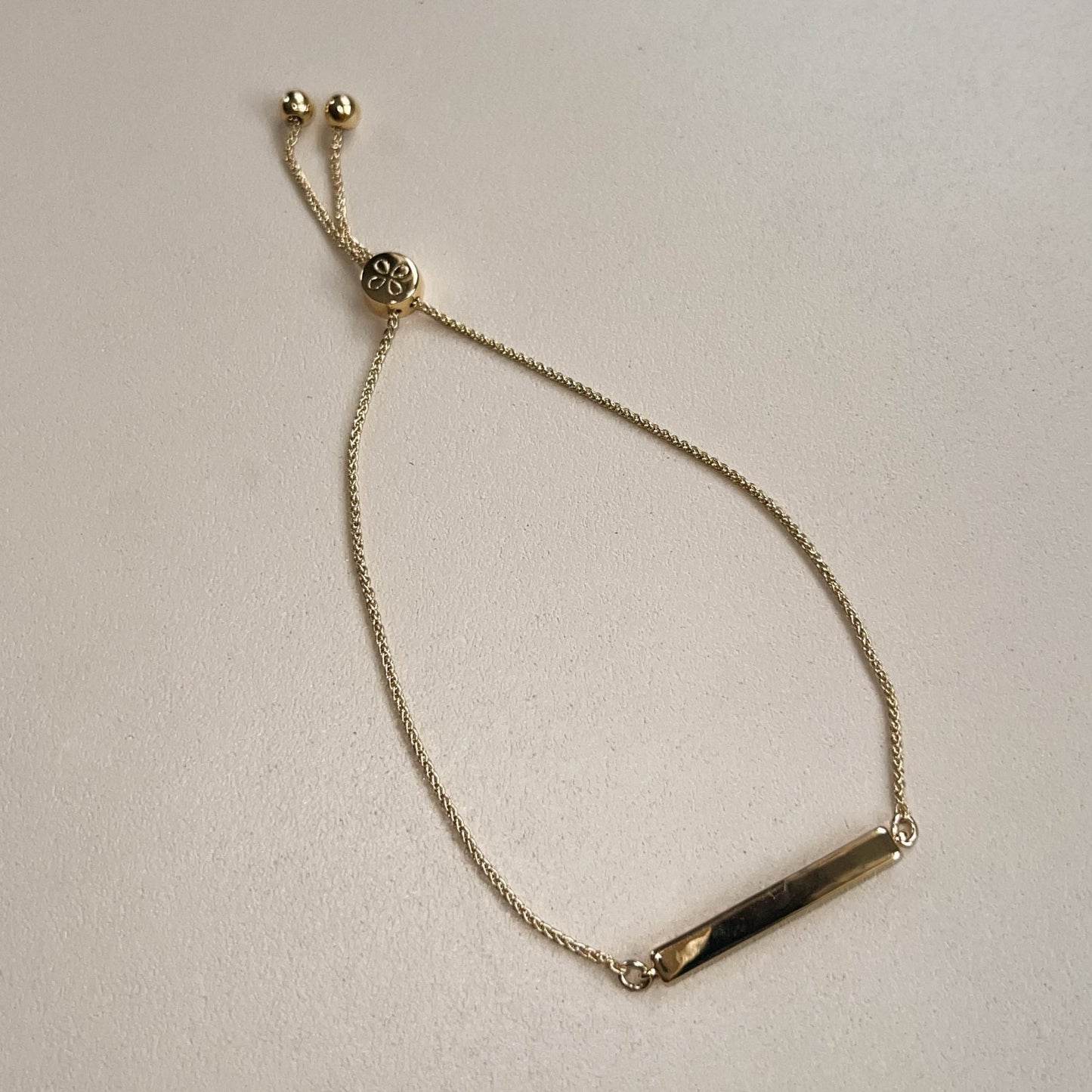Gold Bar Bolo Bracelet