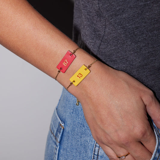 Gold Custom ID Bolo Bracelet