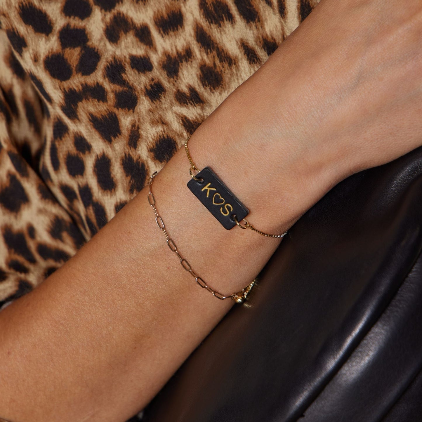 Gold Custom ID Bolo Bracelet