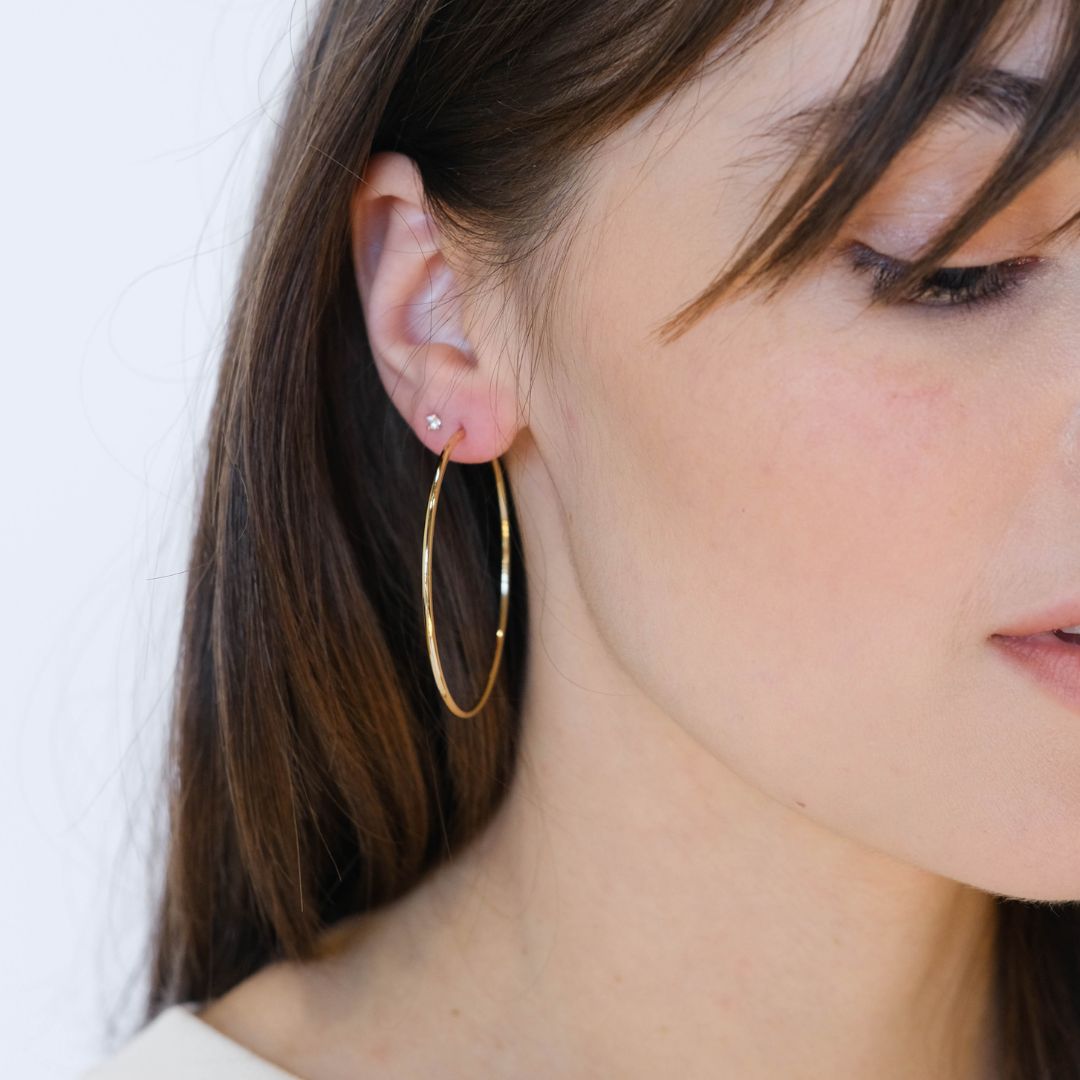 Gold Halo Hoops
