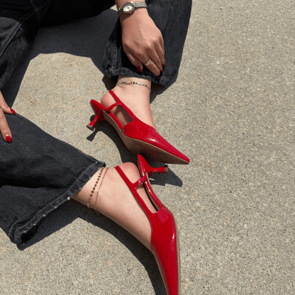 Gold Sequin Chain Anklet