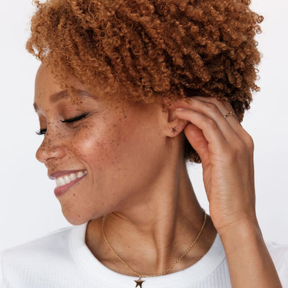 Gold Superstar Studs