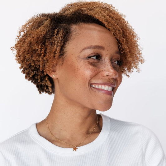 Gold Superstar Studs