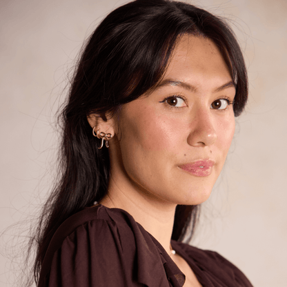 Gold Vintage Bow Studs