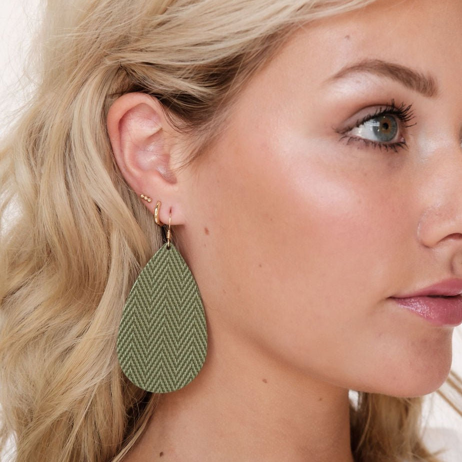 Green Palm Teardrops