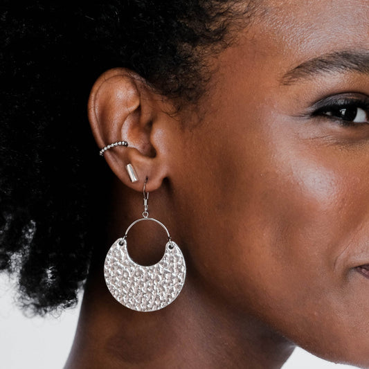 Hammered Silver Ninas