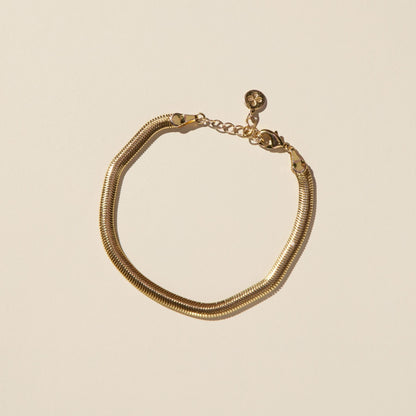 Gold Herringbone Bracelet