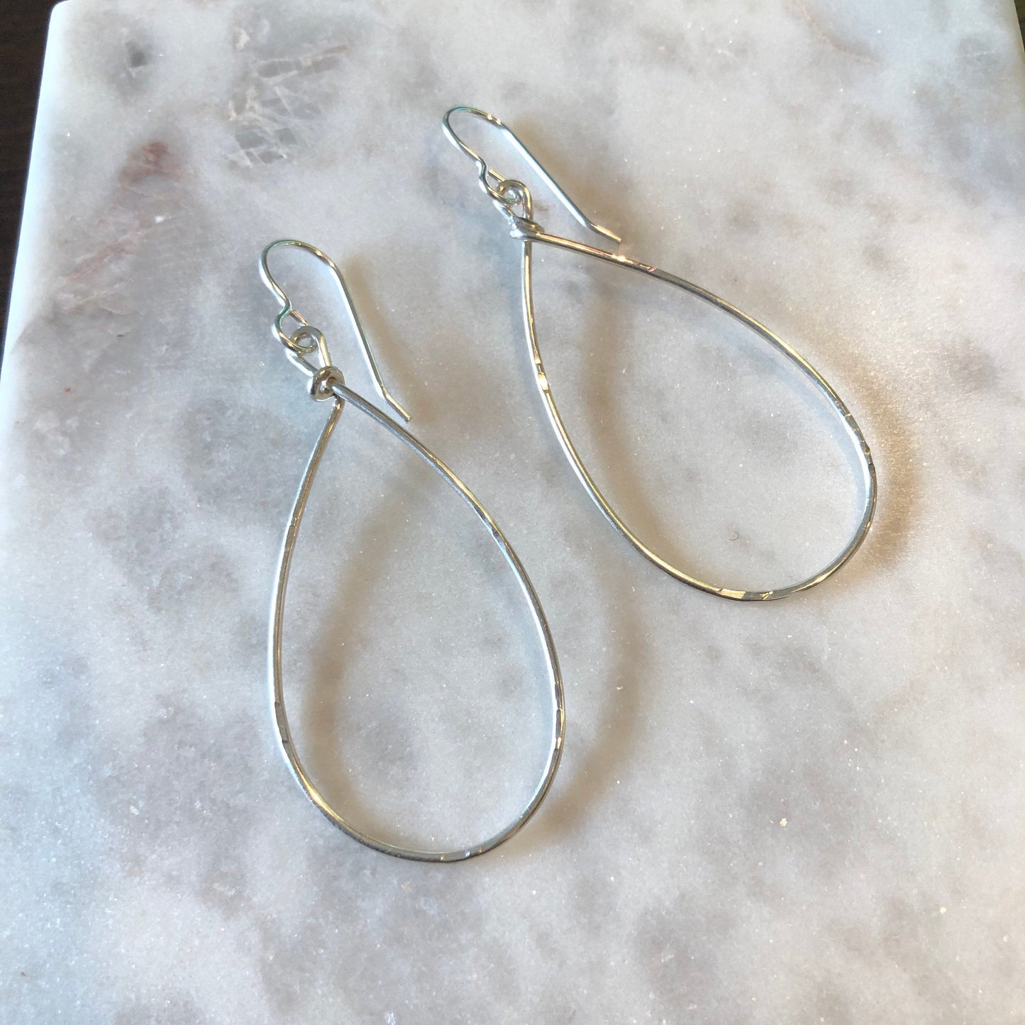 Textured Teardrop Earrings