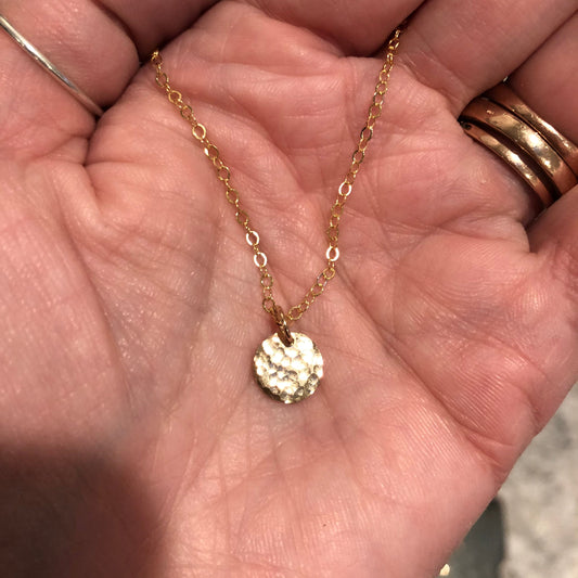 Mini Coin Full Moon Necklace