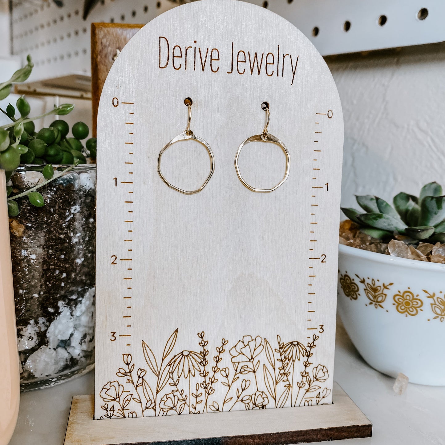 Mini Organic Hoop Earrings