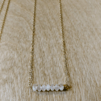 Dainty Moonstone Necklace