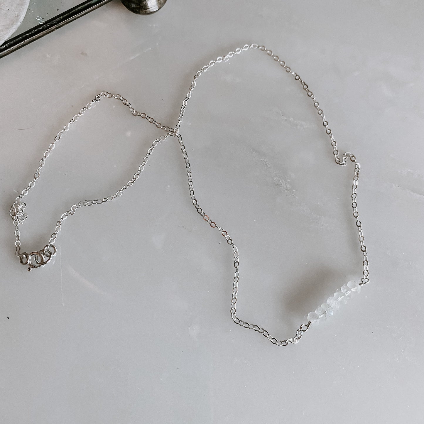 Dainty Moonstone Necklace