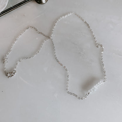 Dainty Moonstone Necklace