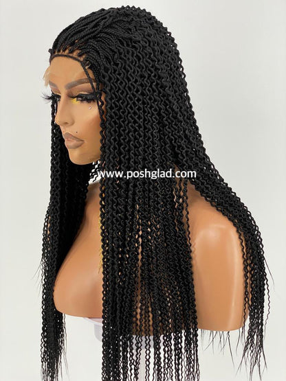 Watermelon Twist Braid - Lace Closure 4x4 - Oluchi