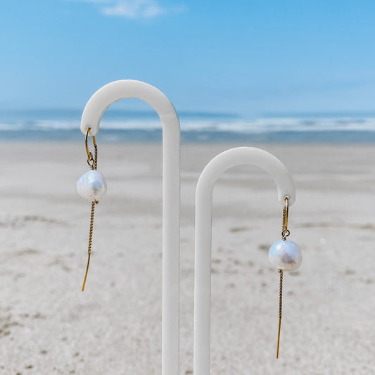 Sea Breeze Threader Earrings