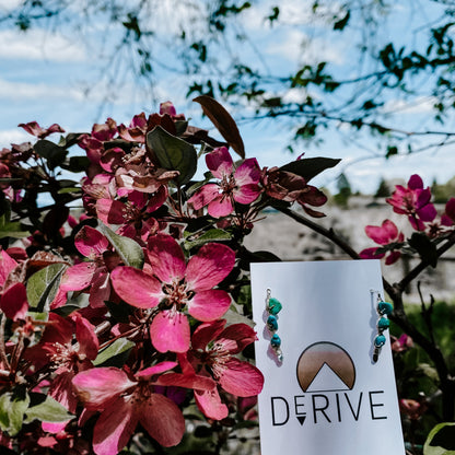 Kingman Turquoise Ear Climbers