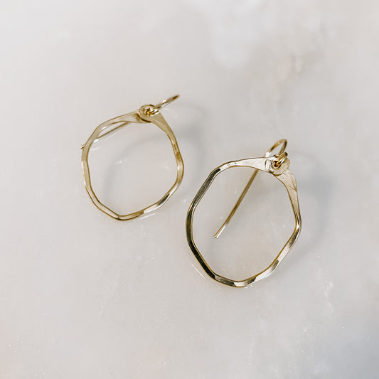 Mini Organic Hoop Earrings