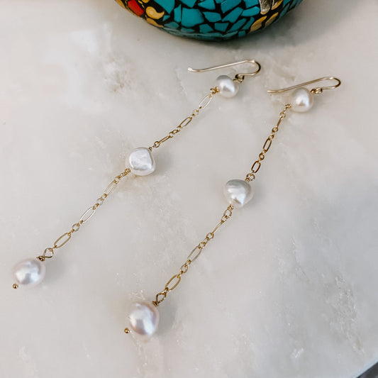 Vahine Pearl Earrings