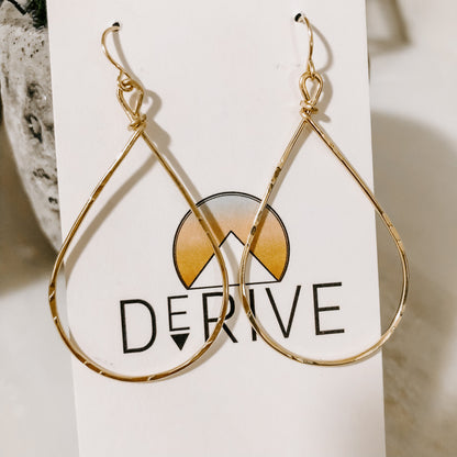 Textured Teardrop Earrings