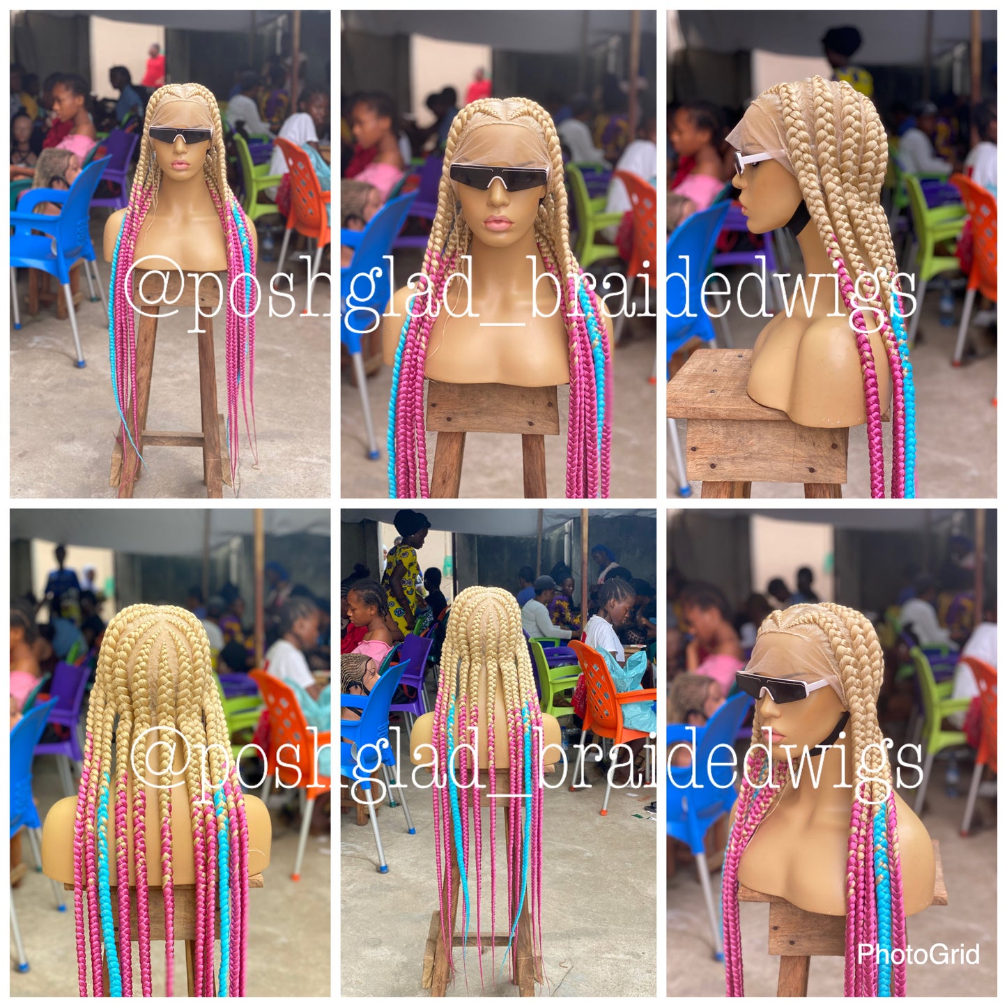 Pop Smoke Wig "Blond Ombre Color" Full Lace