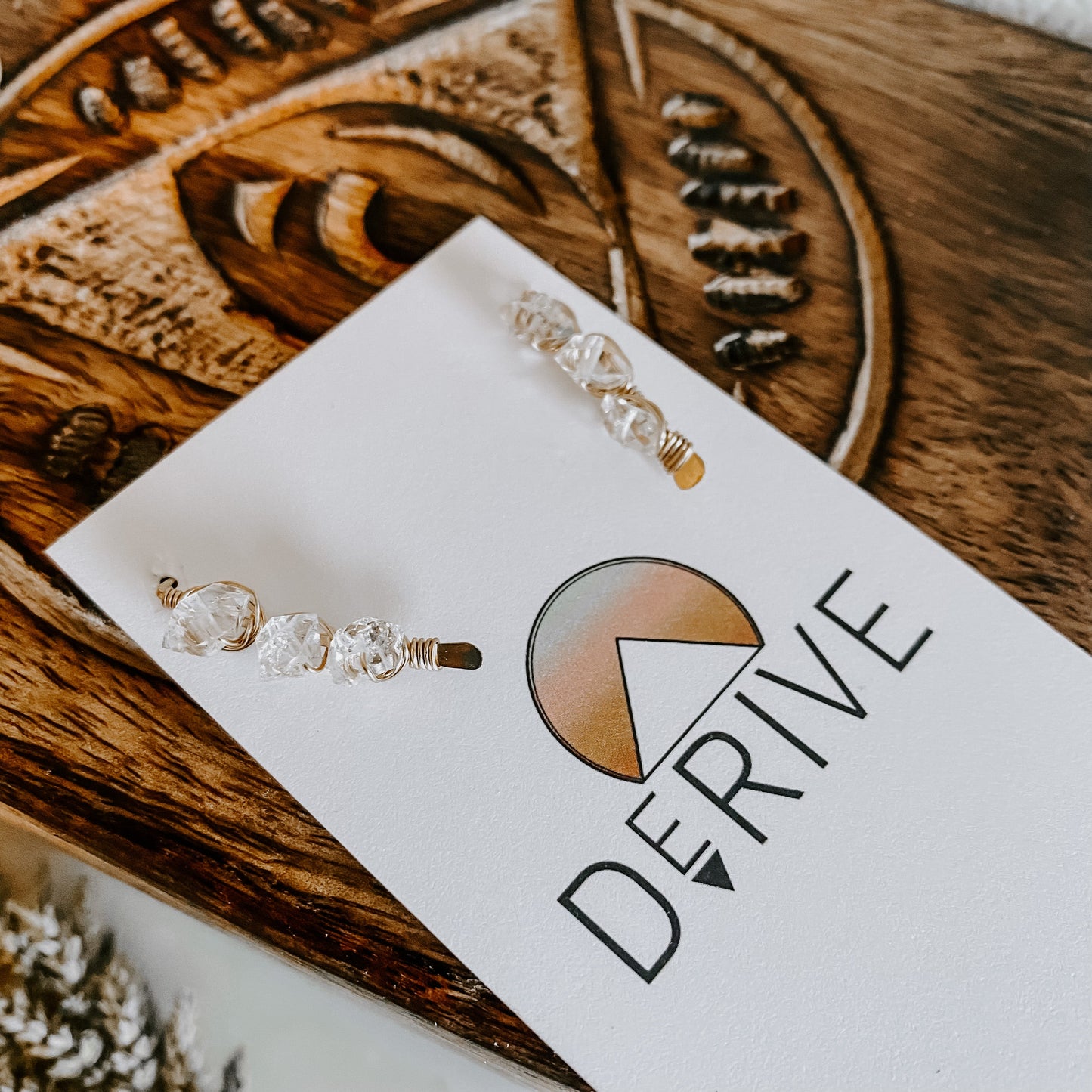 Herkimer Diamond Ear Climbers