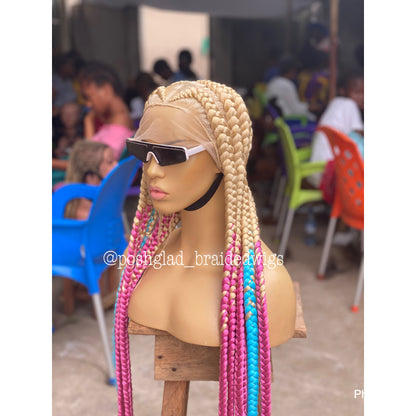 Pop Smoke Wig "Blond Ombre Color" Full Lace