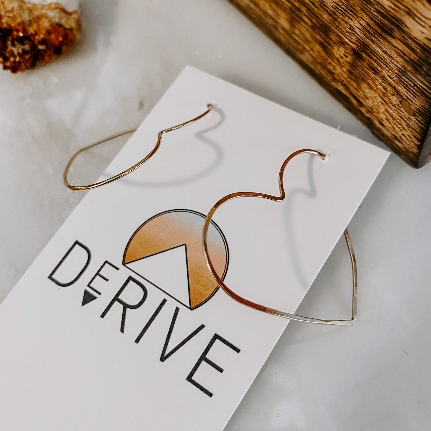 Mini Heart Threader Earrings