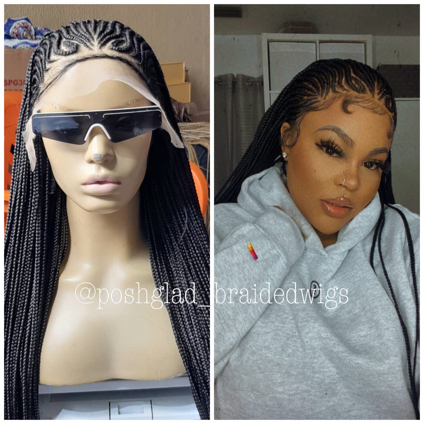 Wig Fab Cornrow 13 by 4 Ready to ship