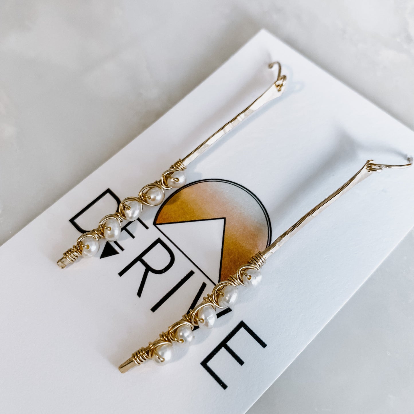 Sticks and Stones - Pearl Stick Earrings