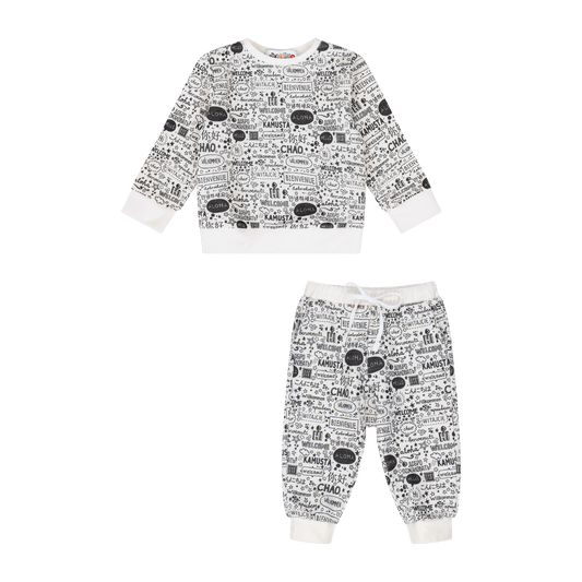 Infant Hello Jogger Set | Multicultural Kids Clothing