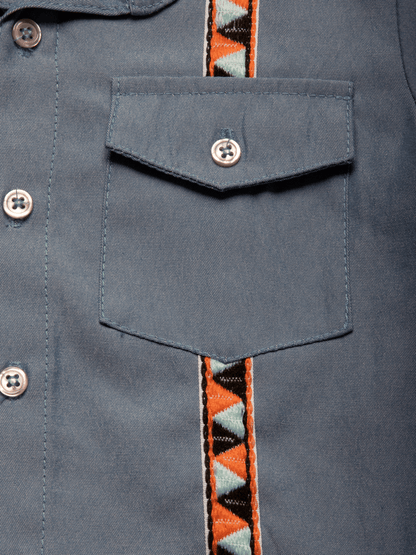 Baby Hemd Short Sleeve Button Down Shirt | Multicultural Kids Clothing