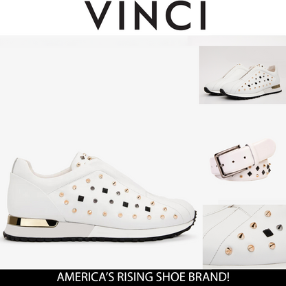 The Infanta White Spike Leather Men Sneaker Limited Edition