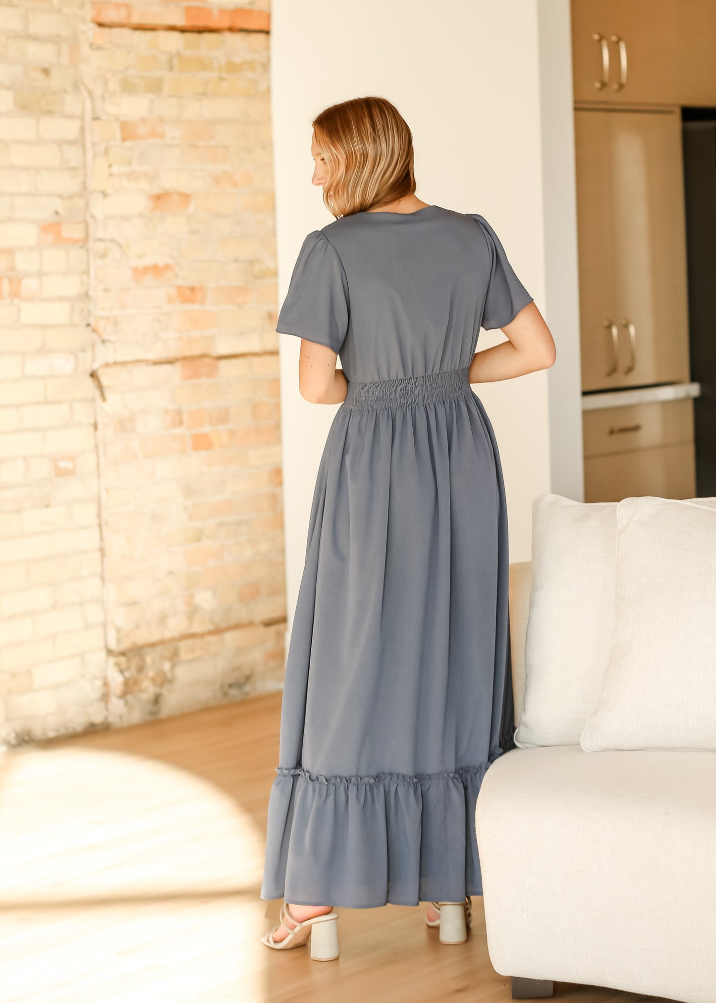 Isabella V-Neck Maxi Dress - FINAL SALE