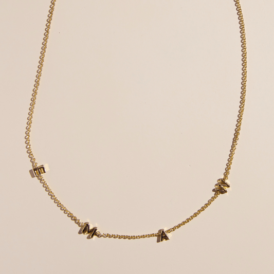 Kansas State University EMAW Initial Necklace