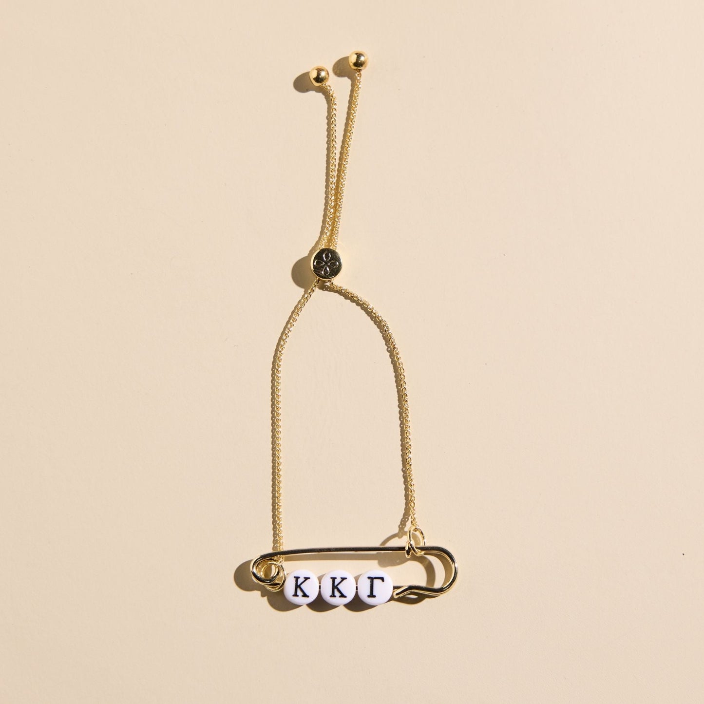 Kappa Kappa Gamma Sorority Safety Pin Bracelet - Officially Licensed