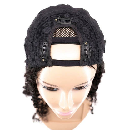 Kinky Curly U Part 100% Human Hair Wig