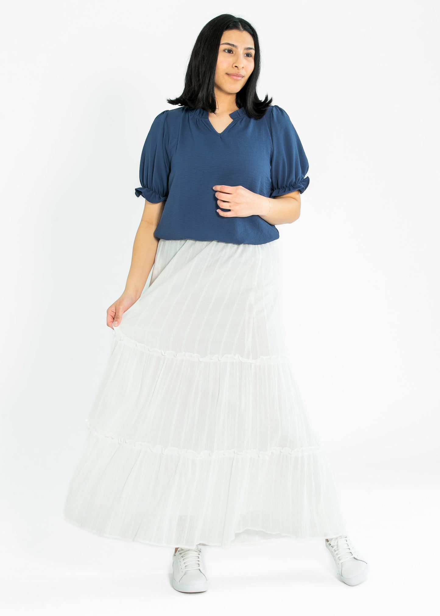 Laurel V-neck Short Sleeve Top - FINAL SALE