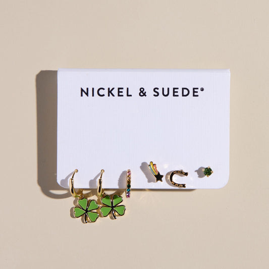 Lucky Dainty Earrings Set