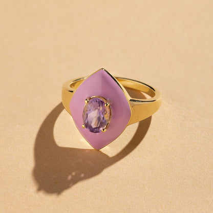 Marisol Enamel and Stone Ring