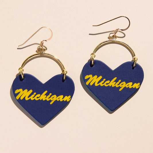 Michigan Blue University of Michigan Script Lover