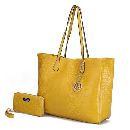 MKF Collection Sadie Oversize Tote Bag & Wallet Set by Mia K
