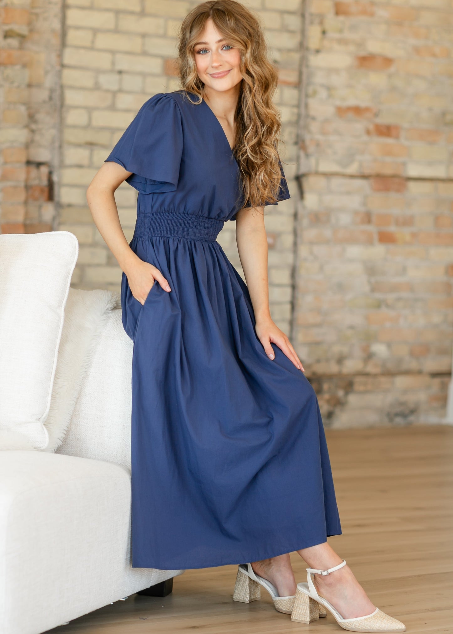 Montie Flutter Sleeve Maxi Dress - FINAL SALE