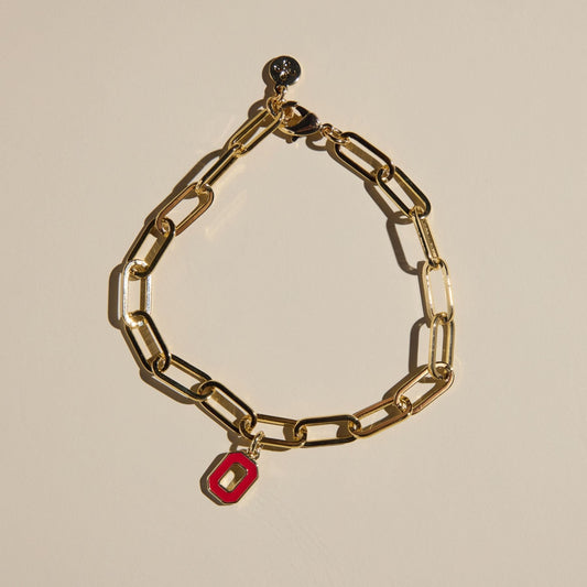 Ohio State University Charm Bracelet
