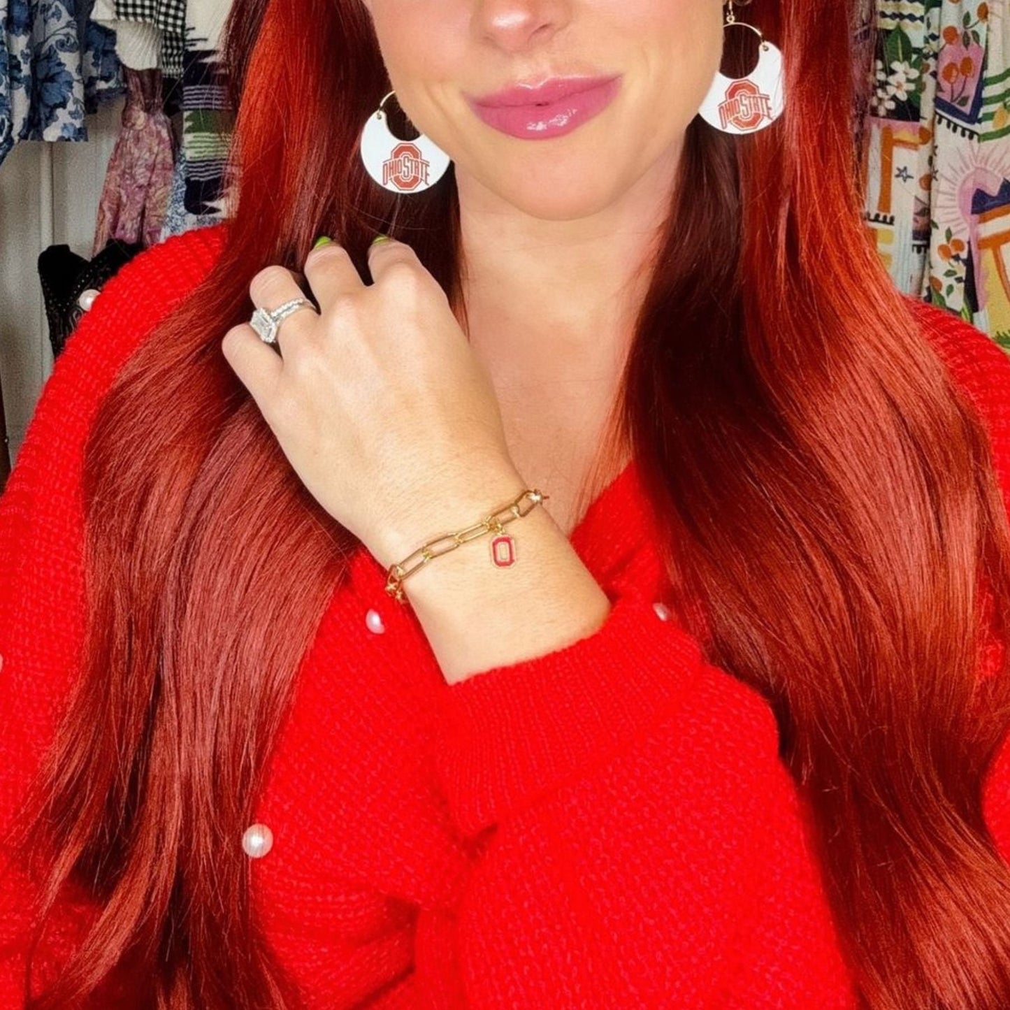 Ohio State University Charm Bracelet