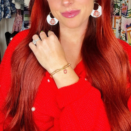 Ohio State University Charm Bracelet